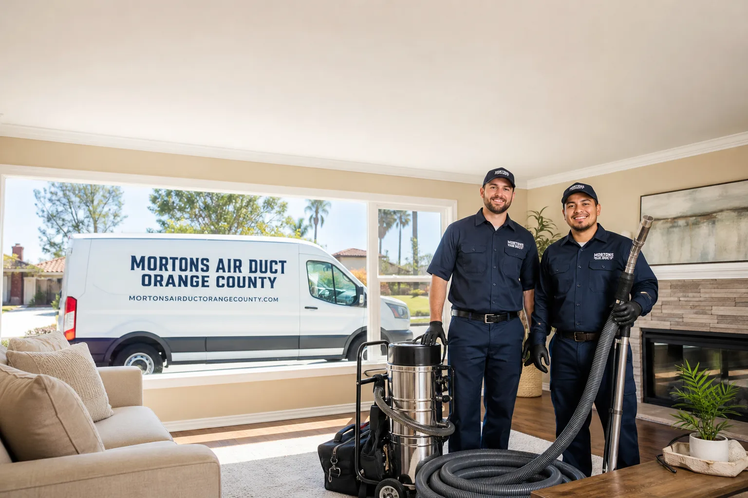 Mortons Air Duct Orange County air duct cleaning team